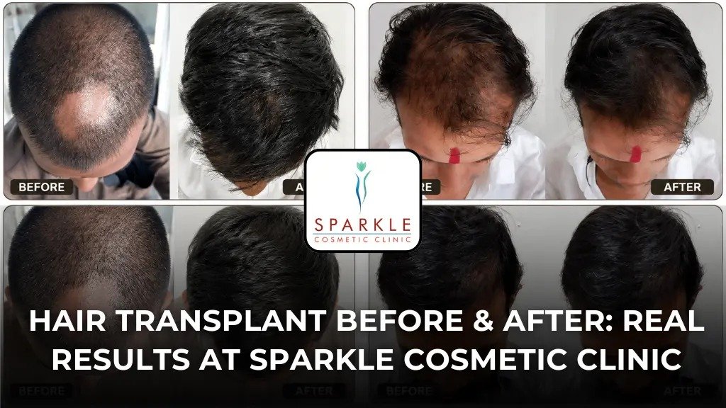 Hair Transplant Before & After: Real Results at Sparkle Cosmetic Clinic